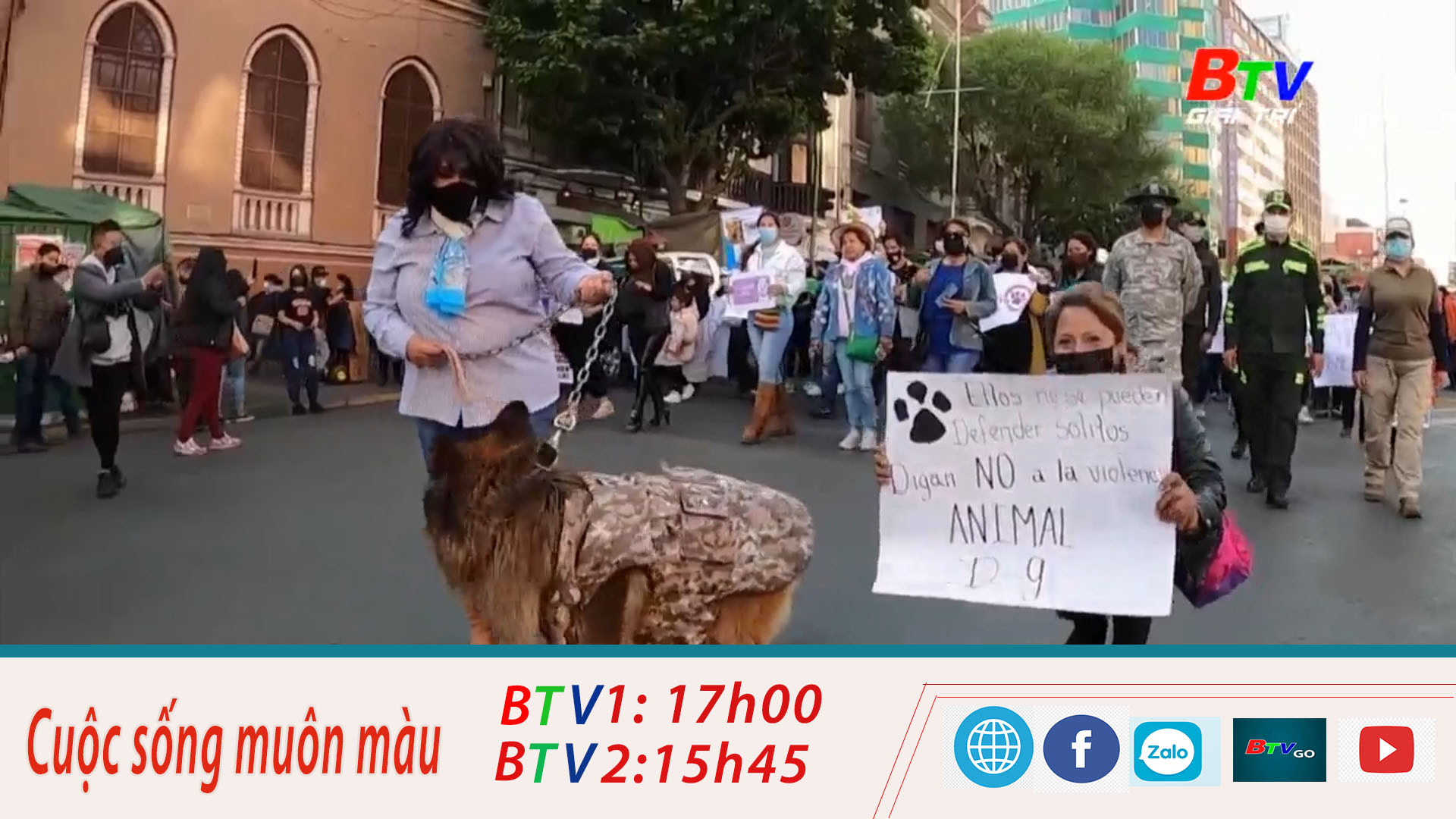 Diễu hành chống ngược đãi động vật ở Bolivia